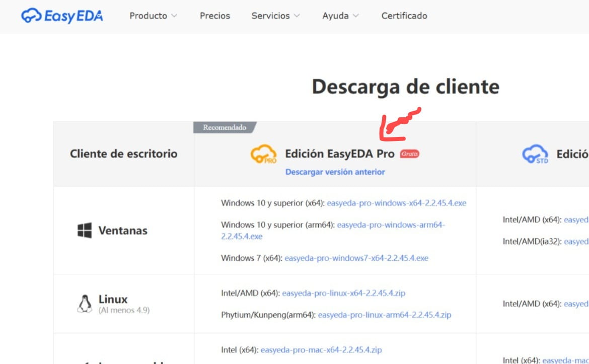 Google search EasyEDA